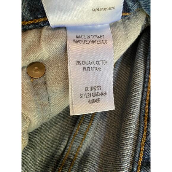 AGOLDE Vintage High Rise Boot Jeans US 27 Prophecy Mid Blue Wash Denim Classic - Picture 8 of 11